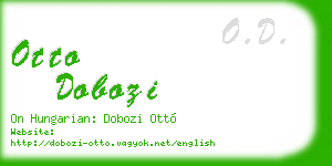 otto dobozi business card